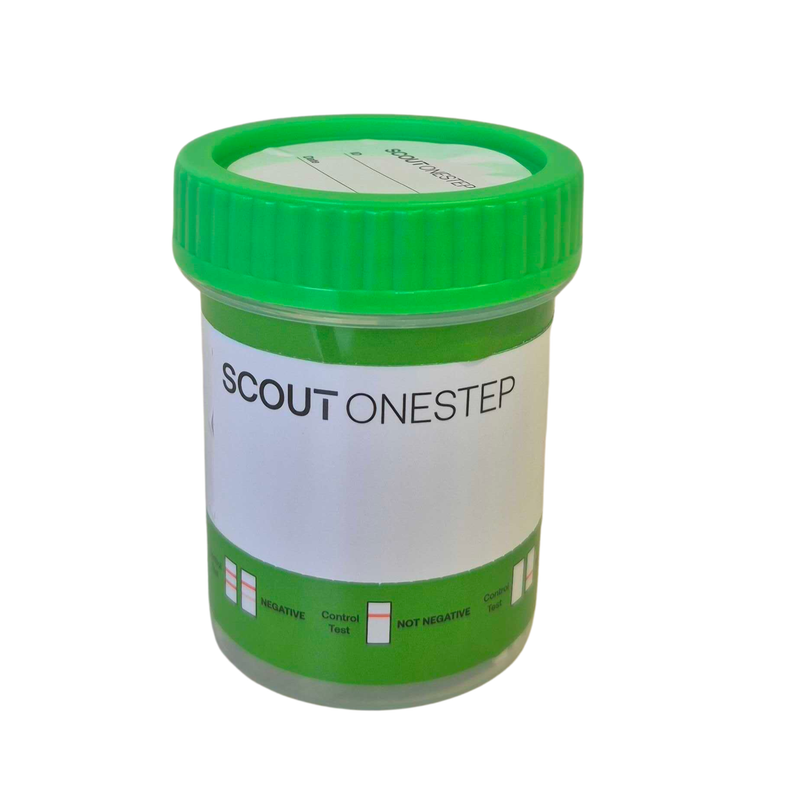 SCOUT OneStep Urine Drug Cup, box of 25 (AS/NZS 4308:2023), photo 1 of 3
