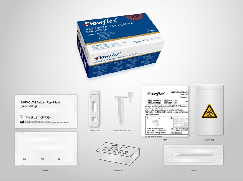 Flowflex Rapid Antigen Test, box of 25
